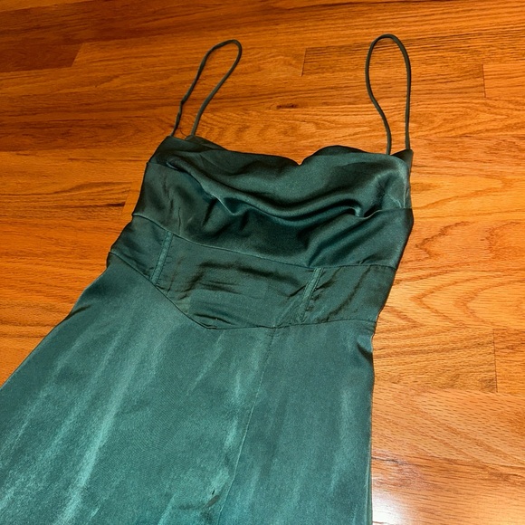 Hello Molly emerald green maxi dress with slit - Picture 2 of 6